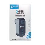 Akım Korumalı Tekli Priz - Akıllı Akım Dengeleme - 3xusb - Isıya Karşı Dayanıklı (5264)