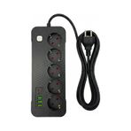 Akım Termal Çocuk Korumalı 3x Usb 2x Type-c Girişli 5li Priz 2 Metre Kablo 2500w Diğer