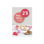 Akın 2li Pirinç Pilavı Sunum Servis Kalıbı Şekilledirici Set Aparat Pilav Ve Helva Kalıbı Set