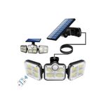 Akın Pazar Solar Güneş Enerjili 112 Ledli 4,7 Santim Kablolu Hareket Sensörlü Bahçe Aydınlatma Sokak Lambası
