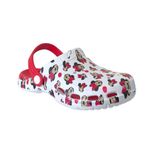 Akınal Bella E502 Beyaz Kadın Mickey Mouse Hastane Sabo Terlik Sandalet