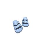 Akınal Bella EVA ÇİFT TOKALI BUZ GRİ RENK KADIN VE ÇOCUK ULTRA SOFT ÇOK YUMUŞAK AYARLANABİLİR TERLİK MODELİ