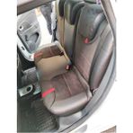 Akıncı Clio 4. Uyumlu Arka Sırt 2+1 Siyah Taytüyü Siyah Deri Karışımı Kırmızı Ip Kırmızı Şerit