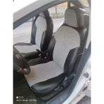Akıncı Oto Kılıf Fiat Linea Arka Sırt Arka Oturma Tek Parça Gri Keten Siyah Deri Karışımı Gri Ip