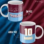 Akıncı Store Bize Her Yer Trabzon Temalı Kişiye Özel Isim ve Numara Baskılı Kupa Bardak - Hediyelik - Bize Her Yer Trabzon Model