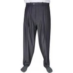 Akıncı Tekstil 2 Pileli Klasik Pantolon Koyu Gri ( Füme ) - 1 Drop - 54