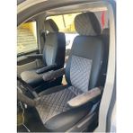 Akıncı Volkswogen Transporter 4+1 T6 T7 Uyumlu Gri Nakışlı Taytüyü Siyah Deri Karışımı Gri Ip