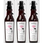 Akita %100 Doğal Yağı Alınmamış 3x250 ml Gül Suyu