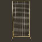 Akkaya Dekorasyon 90X190 cm Ayaklı Tel Pano, Gold Renkli, Telefon Aksesuar Standı, Duvar Panosu, Mağaza Askılığı, Çok Amaçlı Stant