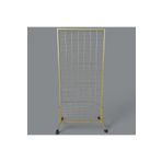 Akkaya Dekorasyon 90x190 Cm Ayaklı Tel Pano, Gold Renkli, Telefon Aksesuar Standı, Duvar Panosu, Mağaza Askılığı, Çok