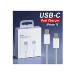 AKKAYA TECHNOLOGY USB-C kablo Apple iPhone 15 için Pro Max PD için hızlı şarj tipi C dokuma kablo AKKUSBC