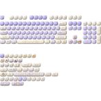 Akko Magic Lop Bunny Pbt 138 Adet Keycap Set