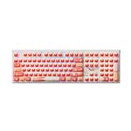 AKKO MONSGEEK MG108B Bunny Apple Kırmızı Beyaz RGB Kablosuz Hotswap Mekanik Gaming Klavye