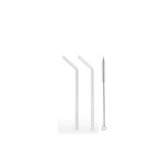 Akkoyunlu Home 2'Li Kıvrık Cam Pipet Ve Fırçası (9Mm Çaplı)