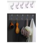 Akkoyunlu Home Elbise Askısı Silikonlu 5'Li Şeffaf Güçlü Kendinden Yapışkanlı Kapı Duvar Askısı