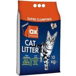 Akkum Kalın Taneli Bebek Pudrası Kokulu 10 kg Bentonit Kedi Kumu