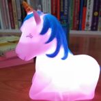 Aklow® Renk Değiştiren Unicorn Dekoratif Çocuk Odası Pembe Gece Lambası