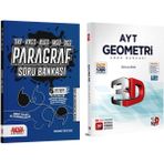 AKM 3D Ayt Geometri ve Akm Paragraf Soru Bankası Seti 2 Kitap