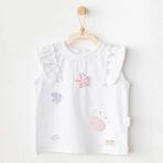 Akm Life AC25969 Casual Bebek Tshırt White - Çok Renkli - 6 - 9 Ay