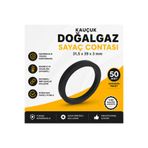 akmanlar conta NBR G4 Kauçuk Doğalgaz Sayaç Contası 31,5x39x3 mm Siyah 50 Adet