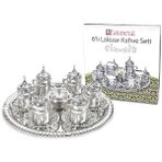 Akmetal Lalezar 6 Kişilik Osmanlı Motif Tepsili Kahve Fincan Takımı
