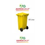 Akmex Grup Akmex Plastik Çöp Konteyneri 60 Litre Konteyner - A Isıya Karşı Dayanıklı Malzeme