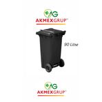 Akmex Grup Akmex Tıbbi Atık Plastik Çöp Konteyneri 90 Litre Konteyner - A Isıya Karşı Dayanıklı-