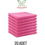 Akmex Grup Mikrofiber Temizlik Bezi 20'li 40X40 Mutfak Yer Banyo Temizleme Bezi Havlu Bez Sarı Renk