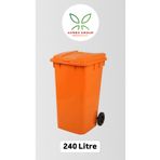 Akmex Grup Plastik Çöp Konteyneri 240 Litre Konteyner - A Isıya Karşı Dayanıklı Malzeme - Çöp Kutusu