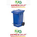 Akmex Tıbbi Atık Plastik Pedallı Çöp Konteyneri 90 Litre Konteyner - A Isıya Karşı Dayanıklı-