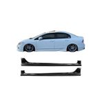 AkmTuning Honda Civic FD6 Custom Yan Marşpiyel Seti Plastik 2 Adet Mat Siyah 2006 2007 2008 2009 2010 2011