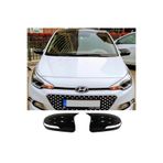 AkmTuning Hyundai i20 Sinyallsiz Batman Yarasa Ayna Kapağı Parlak Siyah ABS 2014-2020
