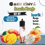 Akn Kimya Amazin Mango Dıy Kit Mango Şeftali Gıda Aroması %20 Oranda Aroma İçerir (Hazır Değildir ) - 60 ml