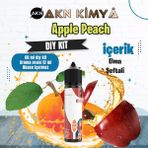 Akn Kimya Apple Peach Dıy Kit Elma Şeftali Gıda Aroması %20 Oranda Aroma İçerir (Hazır Değildir ) - 60 ml