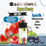 Akn Kimya Aquaberry Dıy Kit Yabanmersini Çilek Karpuz Buz Gıda Aroması %20 Oranda Aroma İçerir (Hazır Değildir ) - 100 ml
