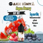 Akn Kimya Aquaberry Dıy Kit Yabanmersini Çilek Karpuz Buz Gıda Aroması %20 Oranda Aroma İçerir (Hazır Değildir ) - 30 ml