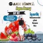 Akn Kimya Aquaberry Dıy Kit Yabanmersini Çilek Karpuz Buz Gıda Aroması %20 Oranda Aroma İçerir (Hazır Değildir ) - 60 ml
