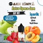 Akn Kimya Astro Space Jam Dıy Kit Yeşil Elma Şeftali Gıda Aroması %20 Oranda Aroma İçerir (Hazır Değildir ) - 30 ml