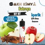 Akn Kimya Bahreyn Dıy Kit Çift Elma Anason Gıda Aroması %20 Oranda Aroma İçerir (Hazır Değildir ) - 60 ml