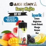 Akn Kimya Berry Mojito Dıy Kit Limon Böğürtlen Frenk Üzümü Buz Gıda Aroması %20 Oranda Aroma İçerir (Hazır Değildir ) - 100 ml