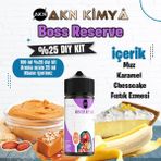 Akn Kimya Boss Reserve Cutwood Yoğun Dıy Kit Muz Karamel Kek Gıda Aroması %25 Oranda Aroma İçerir (Hazır Değildir ) - 100 ml