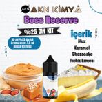 Akn Kimya Boss Reserve Cutwood Yoğun Dıy Kit Muz Karamel Kek Gıda Aroması %25 Oranda Aroma İçerir (Hazır Değildir ) - 30 ml
