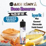 Akn Kimya Boss Reserve Cutwood Yoğun Dıy Kit Muz Karamel Kek Gıda Aroması %25 Oranda Aroma İçerir (Hazır Değildir ) - 60 ml