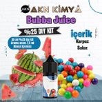 Akn Kimya Bubba Juice Yoğun Dıy Kit Karpuz Sakız Gıda Aroması %25 Oranda Aroma İçerir (Hazır Değildir ) - 30 ml