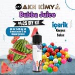 Akn Kimya Bubba Juice Yoğun Dıy Kit Karpuz Sakız Gıda Aroması %25 Oranda Aroma İçerir (Hazır Değildir ) - 60 ml