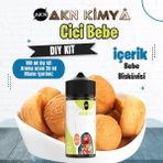 Akn Kimya Cici Bebe Dıy Kit Bebe Bisküvisi Gıda Aroması %20 Oranda Aroma İçerir (Hazır Değildir ) - 100 ml