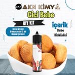 Akn Kimya Cici Bebe Dıy Kit Bebe Bisküvisi Gıda Aroması %20 Oranda Aroma İçerir (Hazır Değildir ) - 60 ml