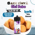 Akn Kimya Cici Bebe Yoğun Dıy Kit Bebe Bisküvisi Gıda Aroması %25 Oranda Aroma İçerir (Hazır Değildir ) - 100 ml