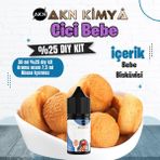 Akn Kimya Cici Bebe Yoğun Dıy Kit Bebe Bisküvisi Gıda Aroması %25 Oranda Aroma İçerir (Hazır Değildir ) - 30 ml