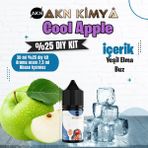 Akn Kimya Cool Apple Yoğun Dıy Kit Yeşil Elma Buz Gıda Aroması %25 Oranda Aroma İçerir (Hazır Değildir ) - 30 ml